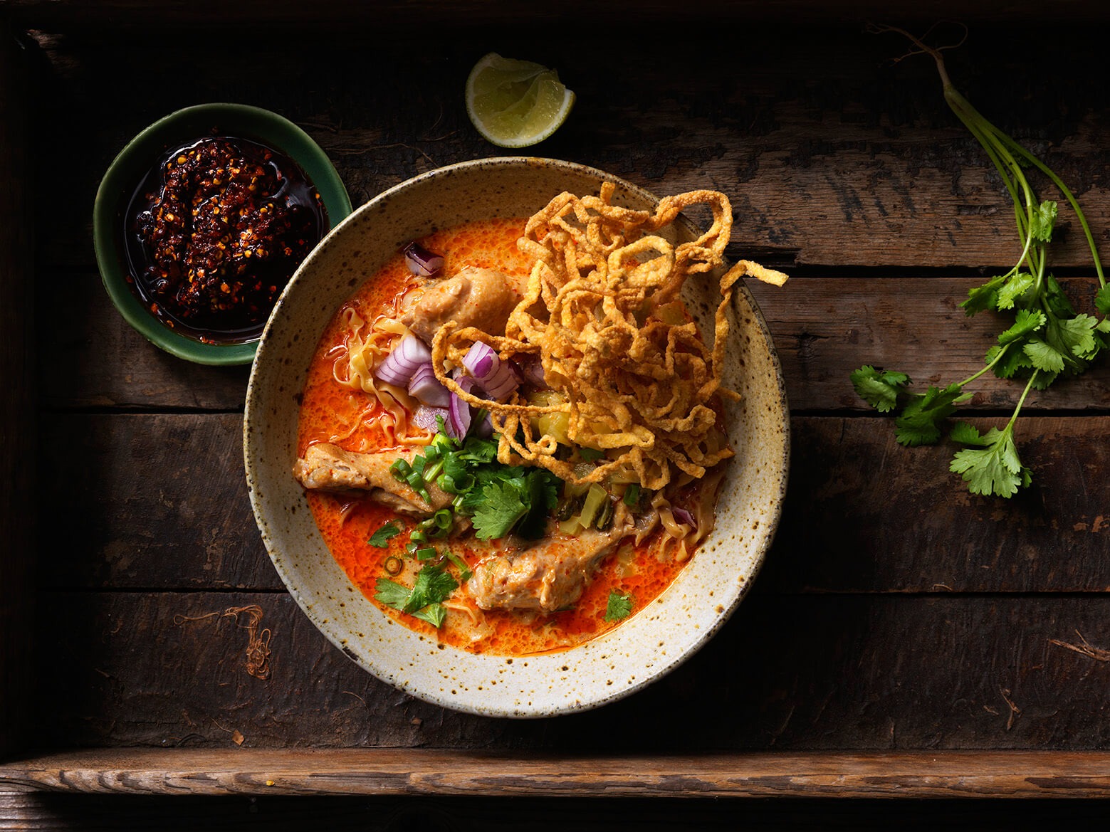 Pad Thai with tiger prawns