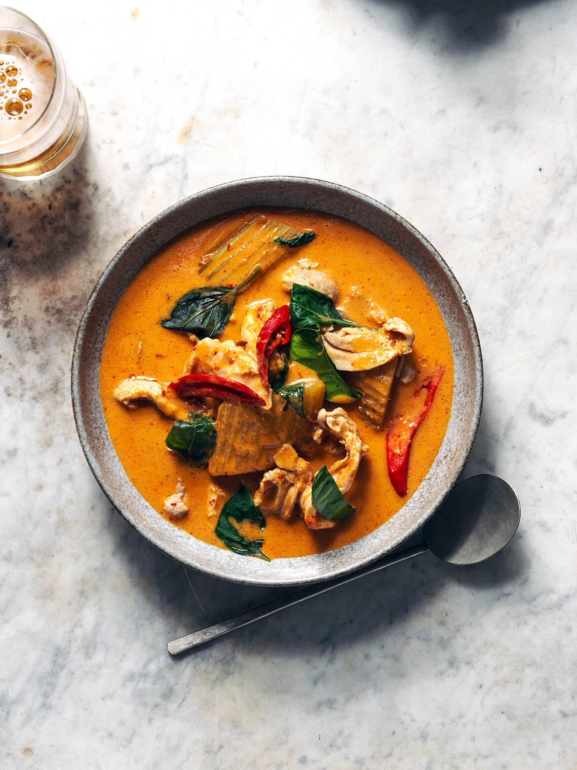 Prawn and vegetable Thai dish