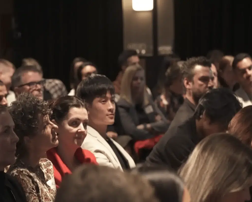 A crowd gathered at the Hospo Circle discussion