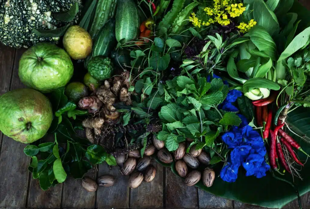 Organic produce from Boon Luck Farm